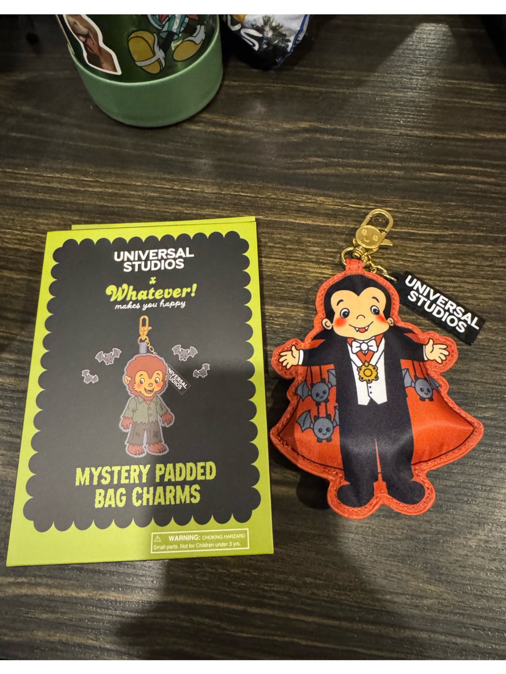 Universal Orange and Black Dracula Bag Charm